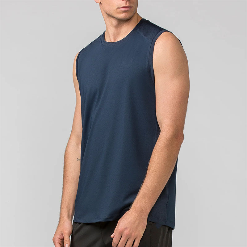 Custom Best Running Tanks with Shoulder and Side Mesh Panels