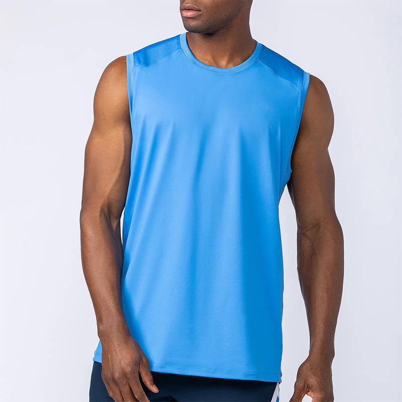 Custom Best Running Tanks with Shoulder and Side Mesh Panels