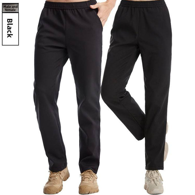 Custom Cold Weather Running Pants Men Softshell Fleece Style
