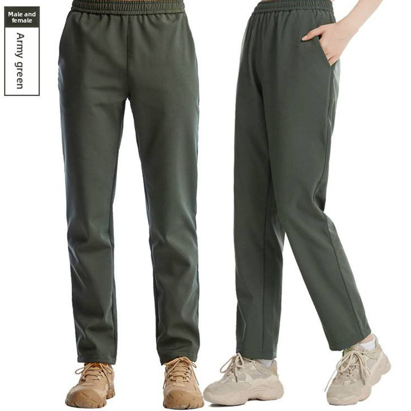 Custom Cold Weather Running Pants Men Softshell Fleece Style