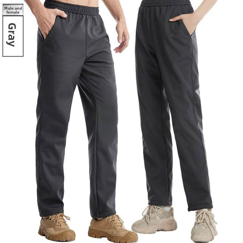 Custom Cold Weather Running Pants Men Softshell Fleece Style