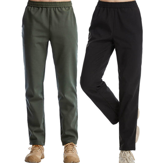 Custom Cold Weather Running Pants Men Softshell Fleece Style