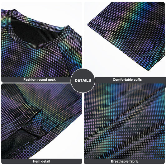 Custom Colour Run T Shirt with Iridescent Digital Print for Events