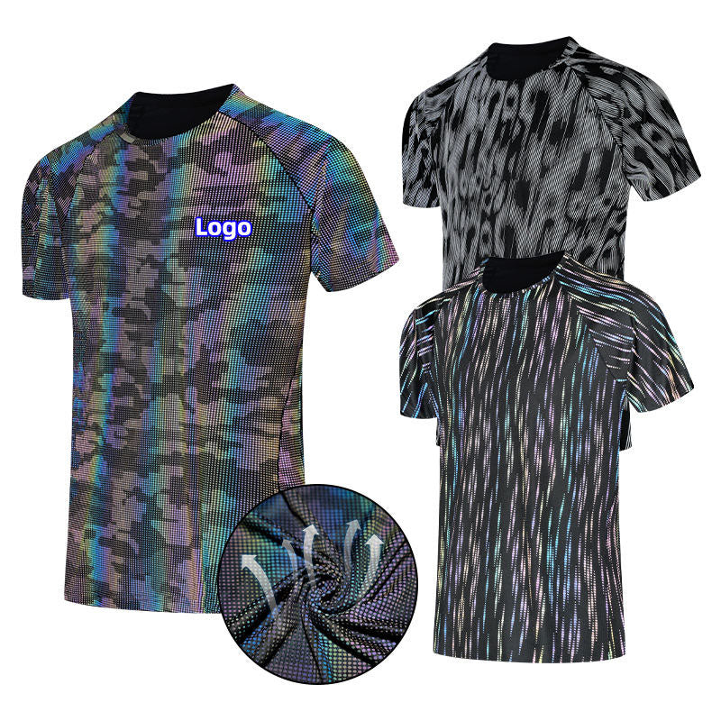 Custom Colour Run T Shirt with Iridescent Digital Print for Events