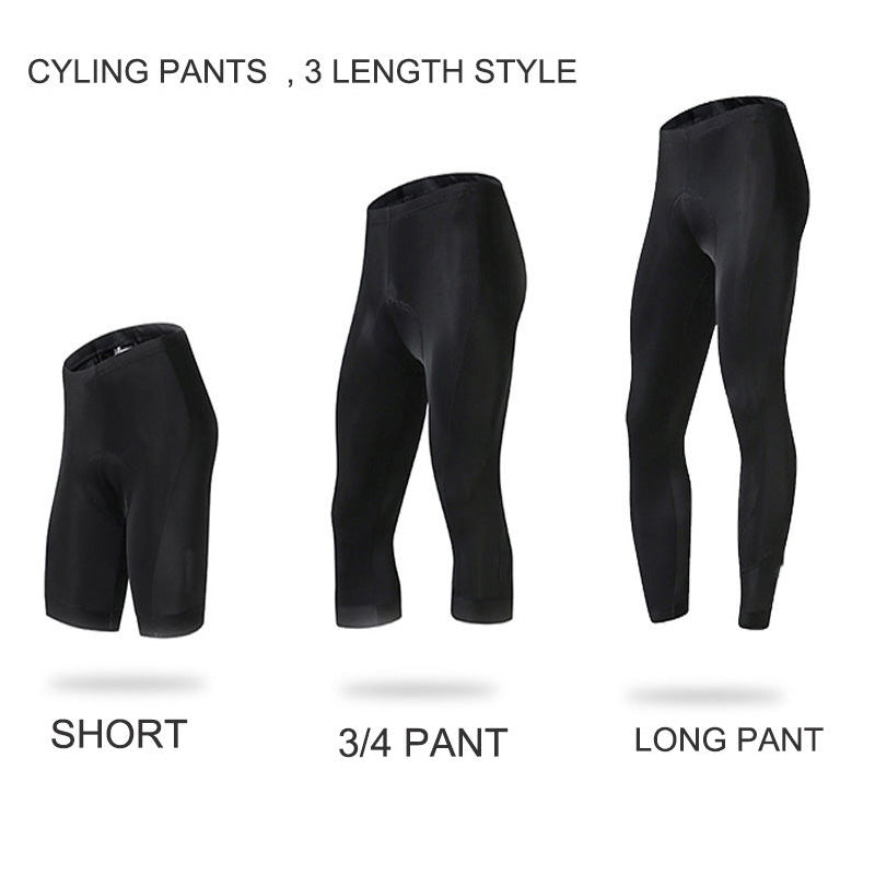 Custom Cycling Pants OEM Manufacturer | 3 Length Padded Cycling Pants
