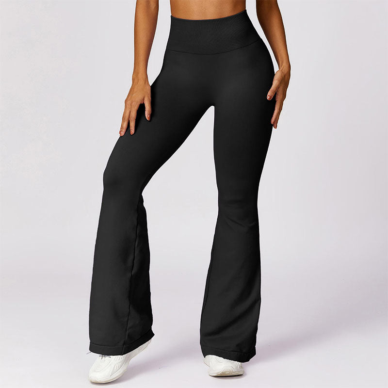Custom Flare Leggings for Running, High Waist Seamless OEM Pants