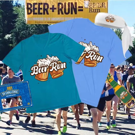 Custom Fun Run T Shirt Design for Beer Run Events