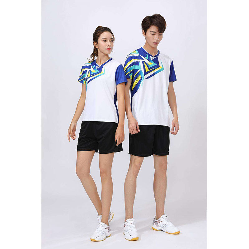 Custom Fun Run T Shirts with Colorful Geometric Print