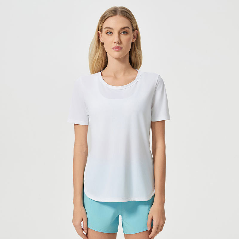 Custom Fun Running T Shirts for Women with Lightweight Stretch Fabric