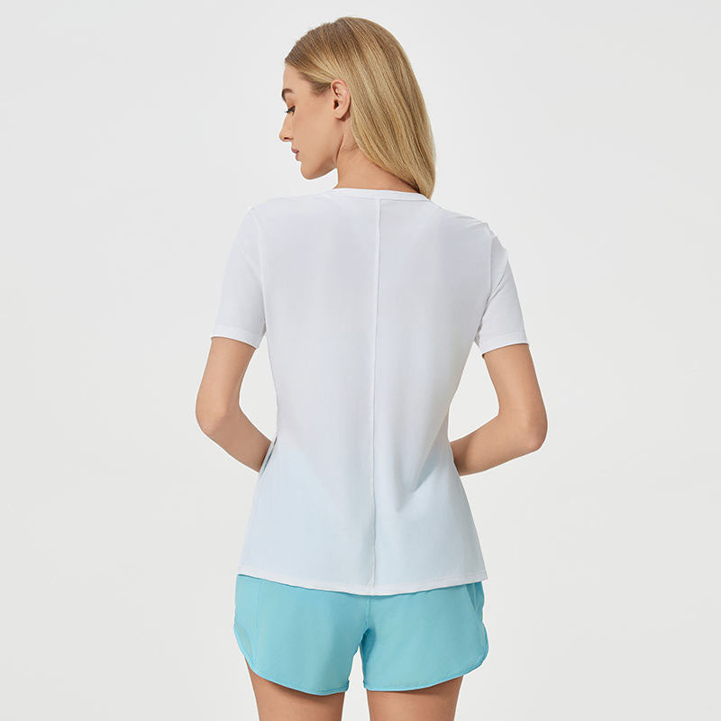 Custom Fun Running T Shirts for Women with Lightweight Stretch Fabric