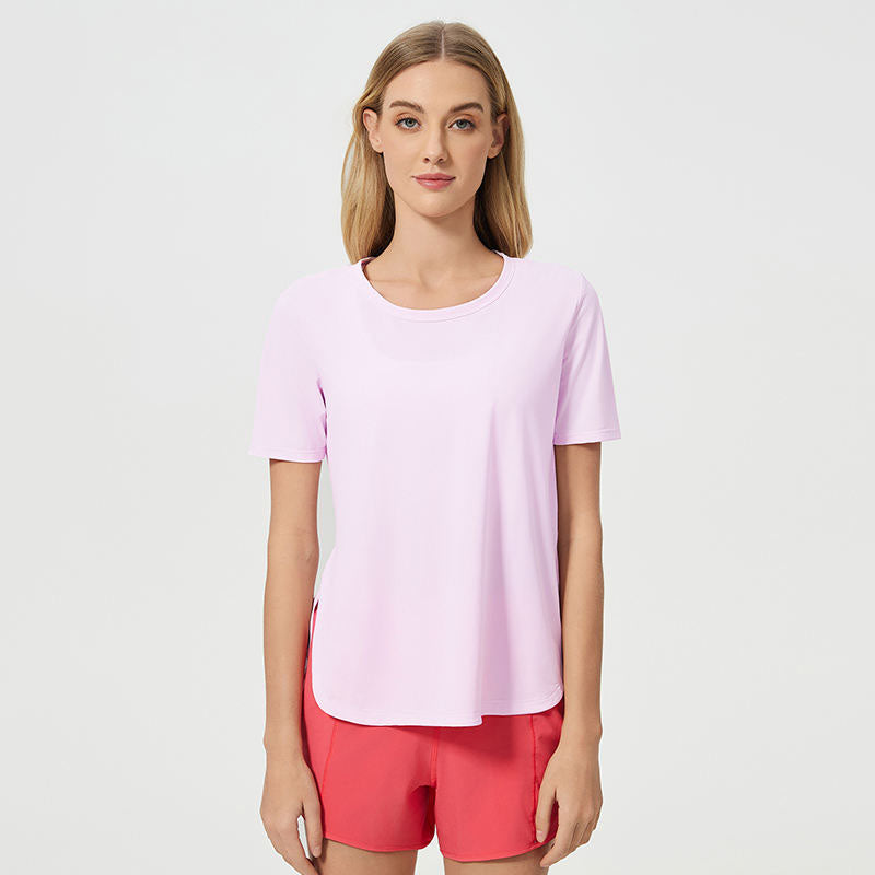 Custom Fun Running T Shirts for Women with Lightweight Stretch Fabric
