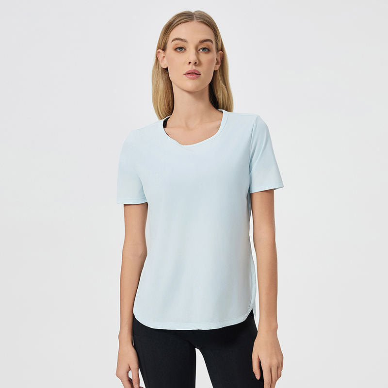Custom Fun Running T Shirts for Women with Lightweight Stretch Fabric