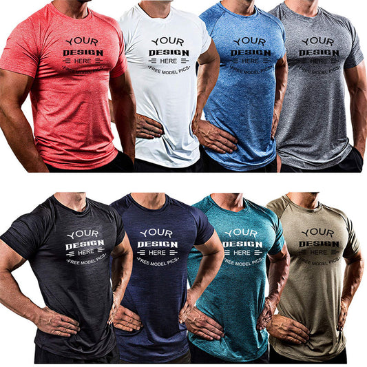 Custom Funny Running Tee Shirts with Heat Transfer Logo