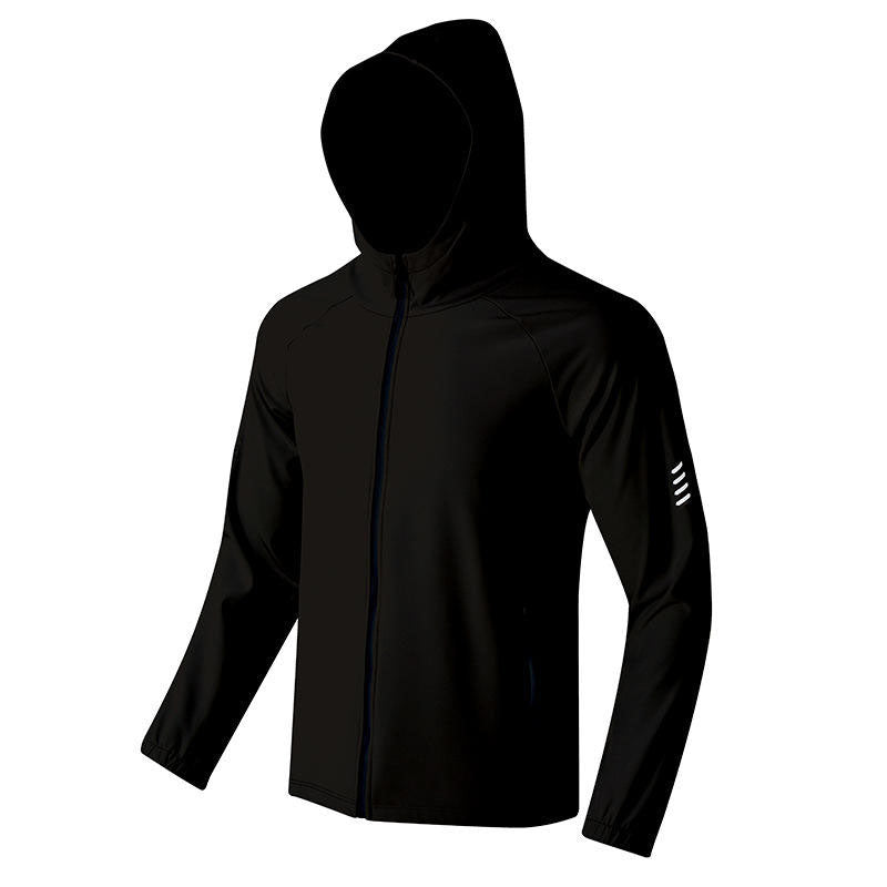 Custom Good Running Jackets for Winter with Fleece Lining and Reflective Zipper