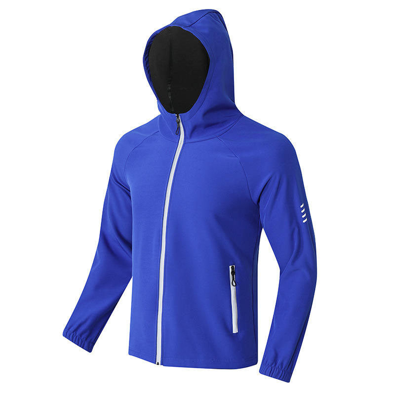 Custom Good Running Jackets for Winter with Fleece Lining and Reflective Zipper