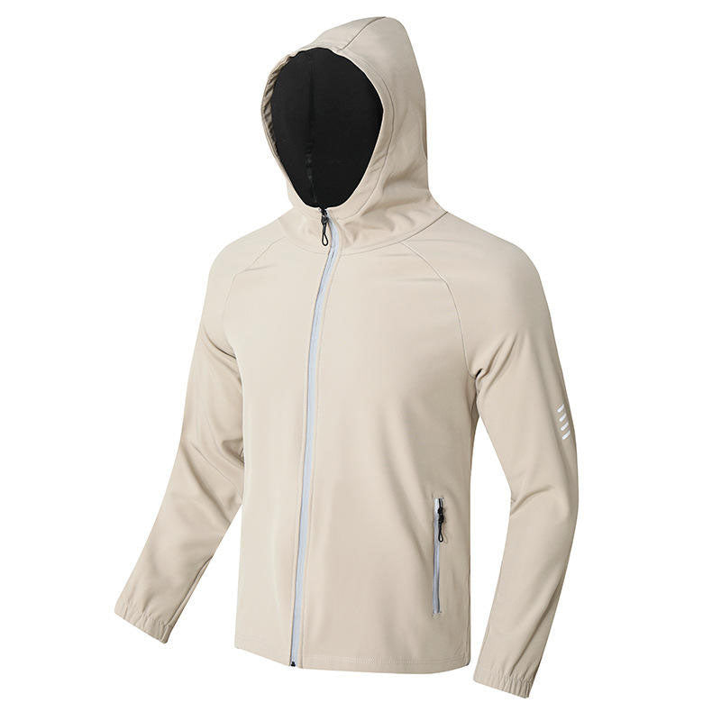 Custom Good Running Jackets for Winter with Fleece Lining and Reflective Zipper