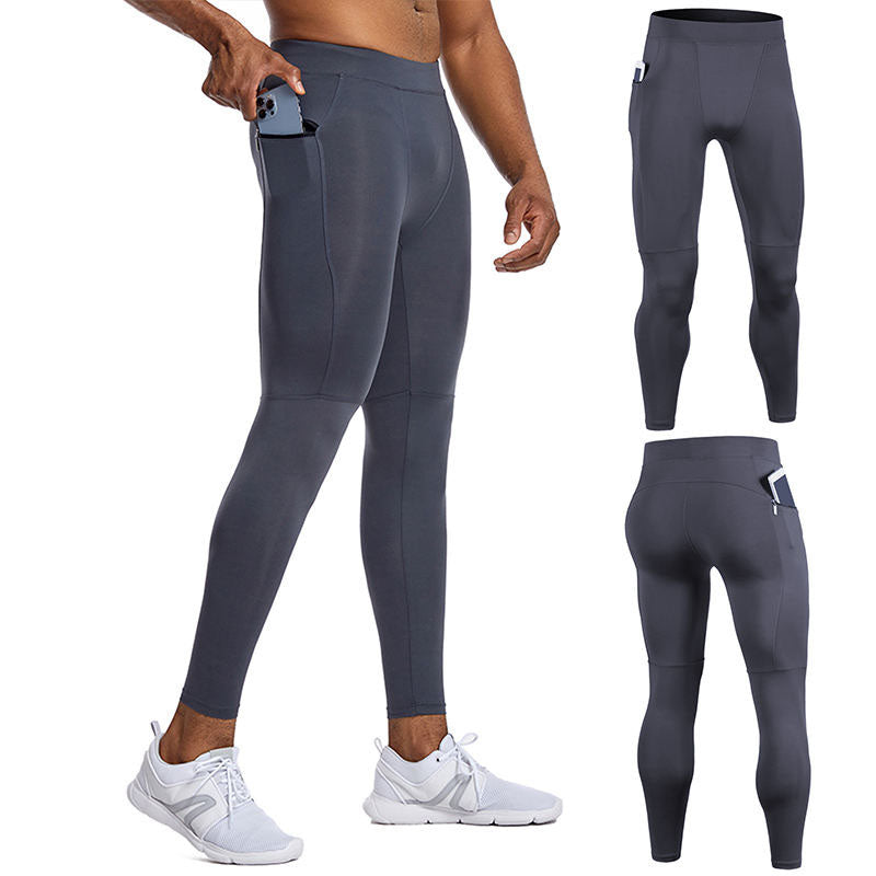 Custom Leggings for Running in Winter with Dual Secure Pockets