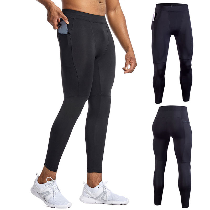 Custom Leggings for Running in Winter with Dual Secure Pockets