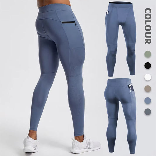 Custom Leggings for Running in Winter with Dual Secure Pockets