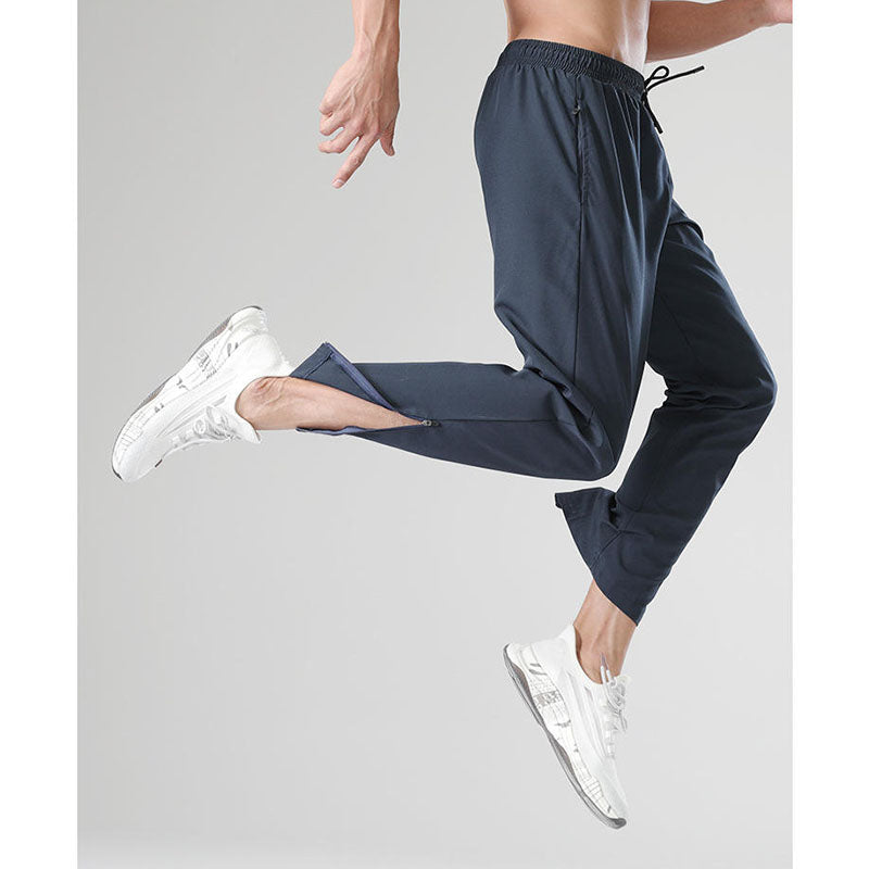 Custom Light Running Pants with Loose Fit and Ankle Zips