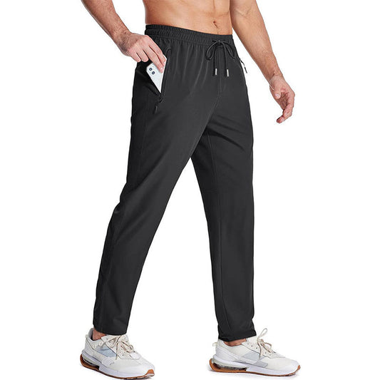 Custom Lightweight Running Pants with Hidden Zip Pockets