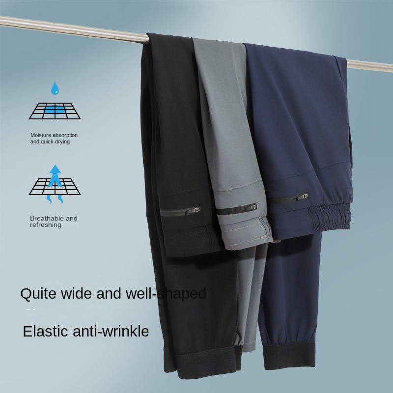 Custom Logo Men’s Lightweight Running Pants with Elastic Waist
