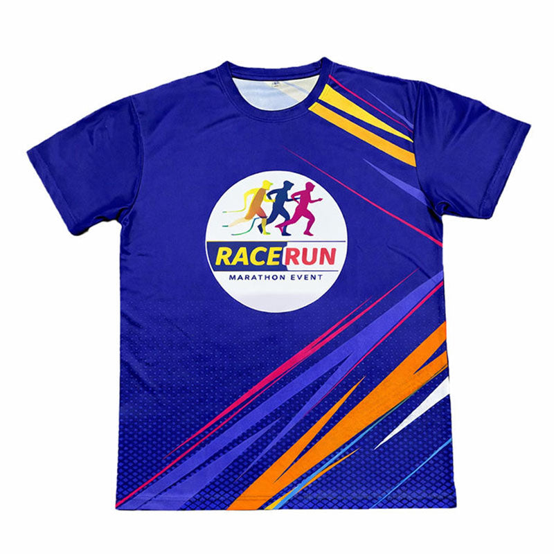 Custom Marathon Running T Shirt Design with Full-Color Sublimation