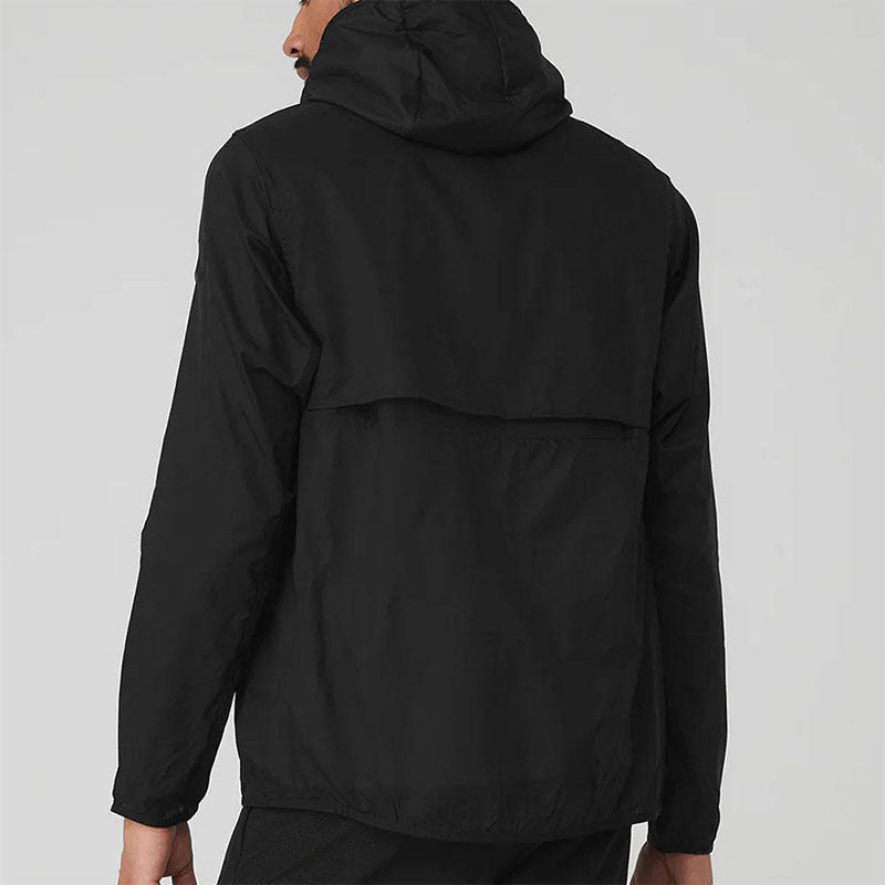 Custom Men's Lightweight Running Jacket – 120G Hooded Windbreaker