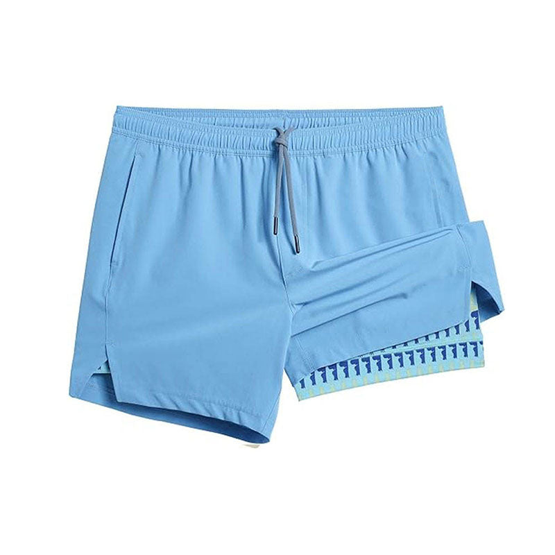 Quick-Dry Men’s 2-in-1 Running Shorts with Supportive Inner Layer