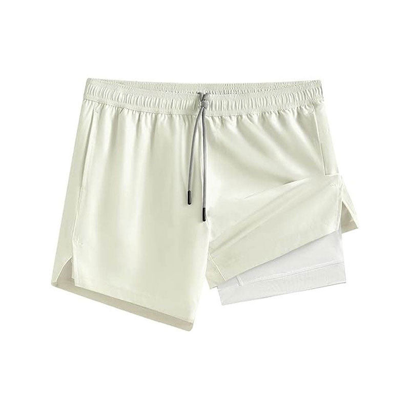 Quick-Dry Men’s 2-in-1 Running Shorts with Supportive Inner Layer