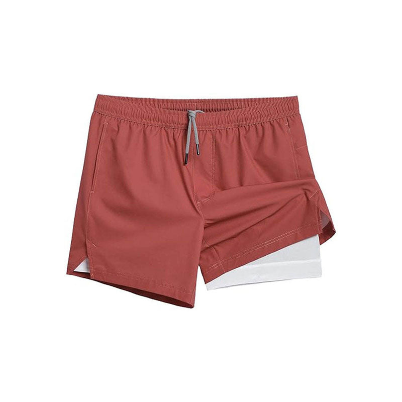 Quick-Dry Men’s 2-in-1 Running Shorts with Supportive Inner Layer