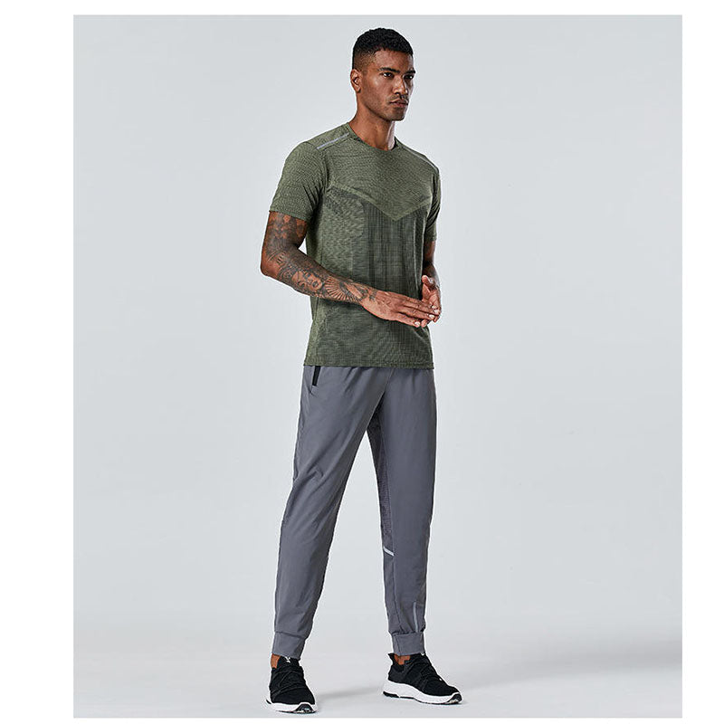 Custom Men’s 220gsm Stretch Running Jogger Pants with Side Pockets