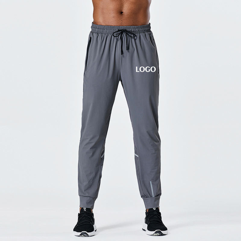 Custom Men’s 220gsm Stretch Running Jogger Pants with Side Pockets