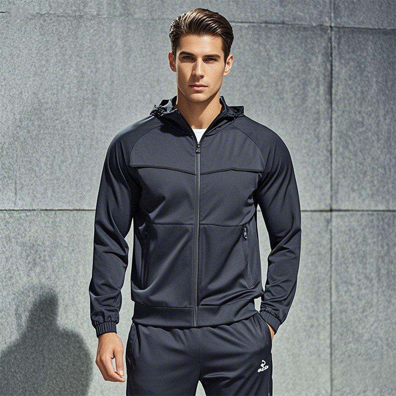 Custom Men's Running Jacket – 260G Stand-Collar Track Style