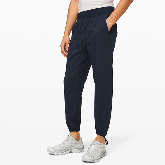 Custom Men’s 4-Way Stretch Running Pants with Drawstring Waist