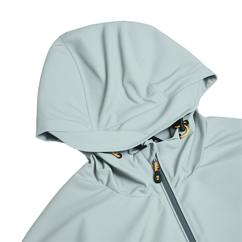 Custom Men's Running Jacket with Gradient Print and Adjustable Hood