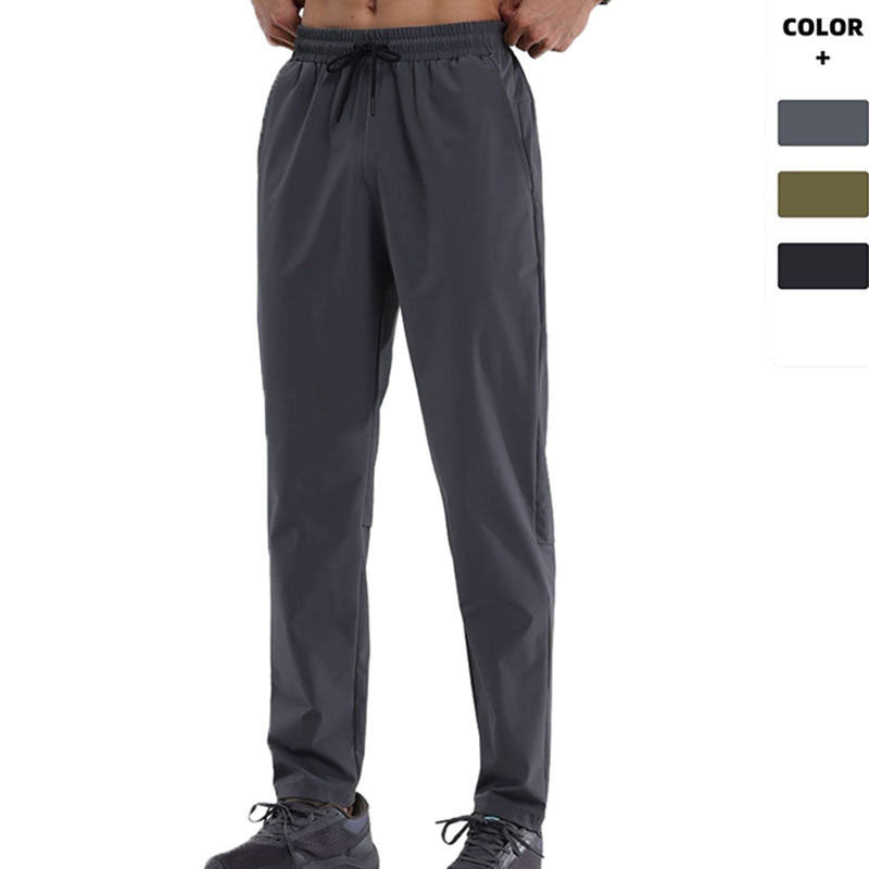 Custom Men’s Lightweight Waterproof Running Pants with Drawstring Waist