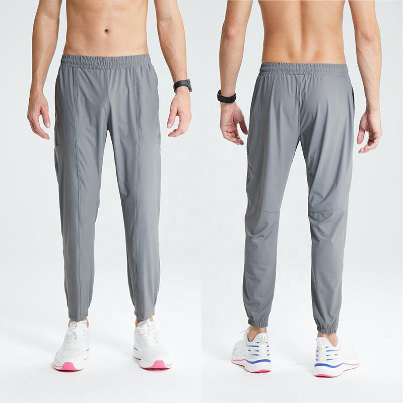 Custom Men’s Quick-Dry Woven Running Pants with Elastic Waist