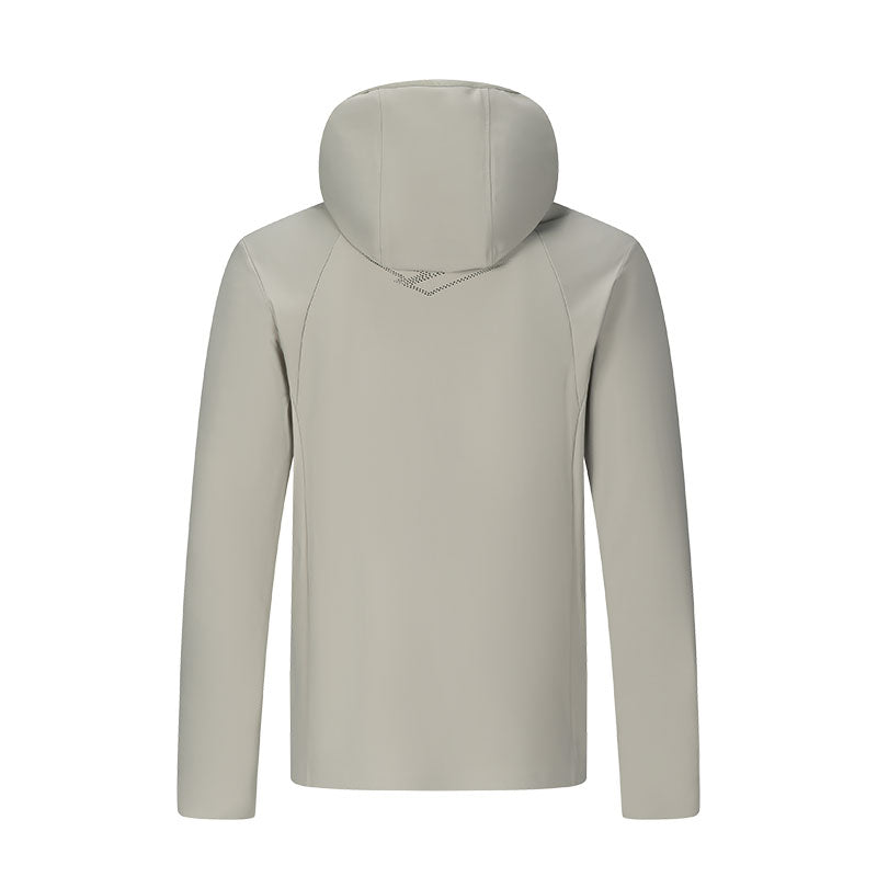 Custom Mens Reflective Running Jacket with Bonded Seams and Zipper Pockets