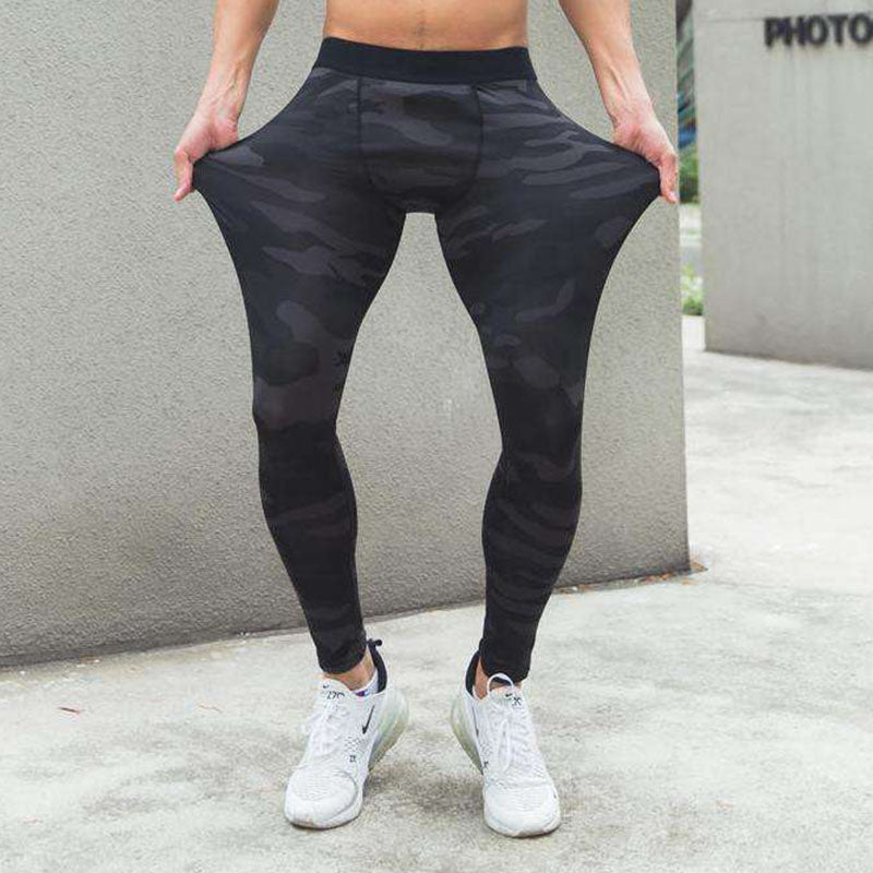 Custom Men’s Running Compression Leggings, Camo OEM Tights