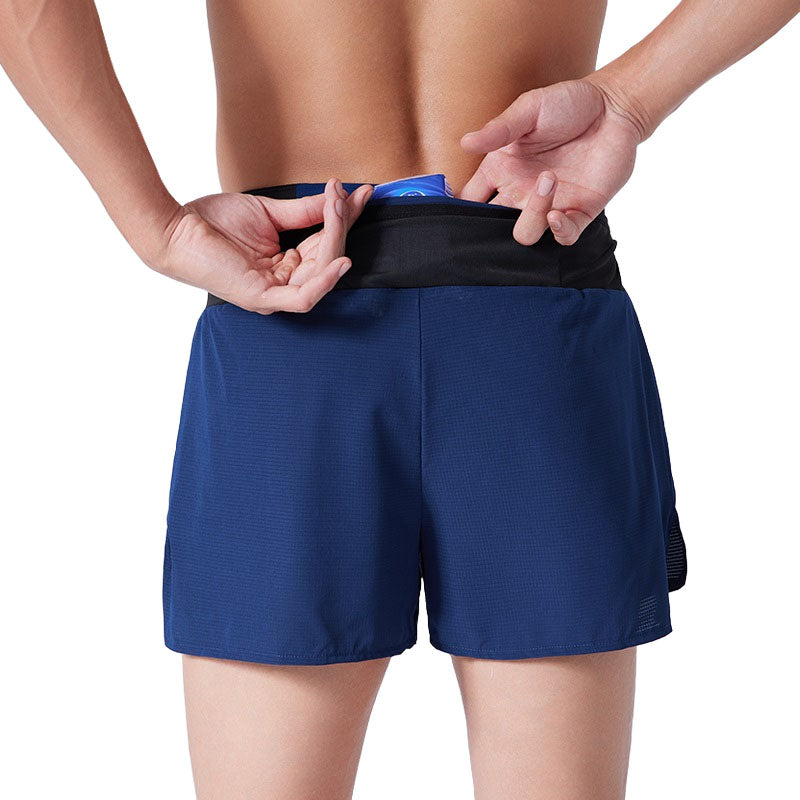 Custom Mens Running Shorts with Liner and Multi-Pocket Waistband