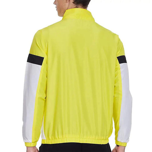 Custom Mens Running Winter Jacket with High-Visibility Colorblock Design
