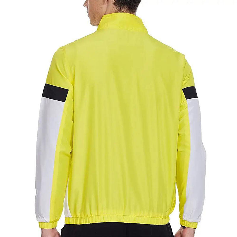 Custom Mens Running Winter Jacket with High-Visibility Colorblock Design