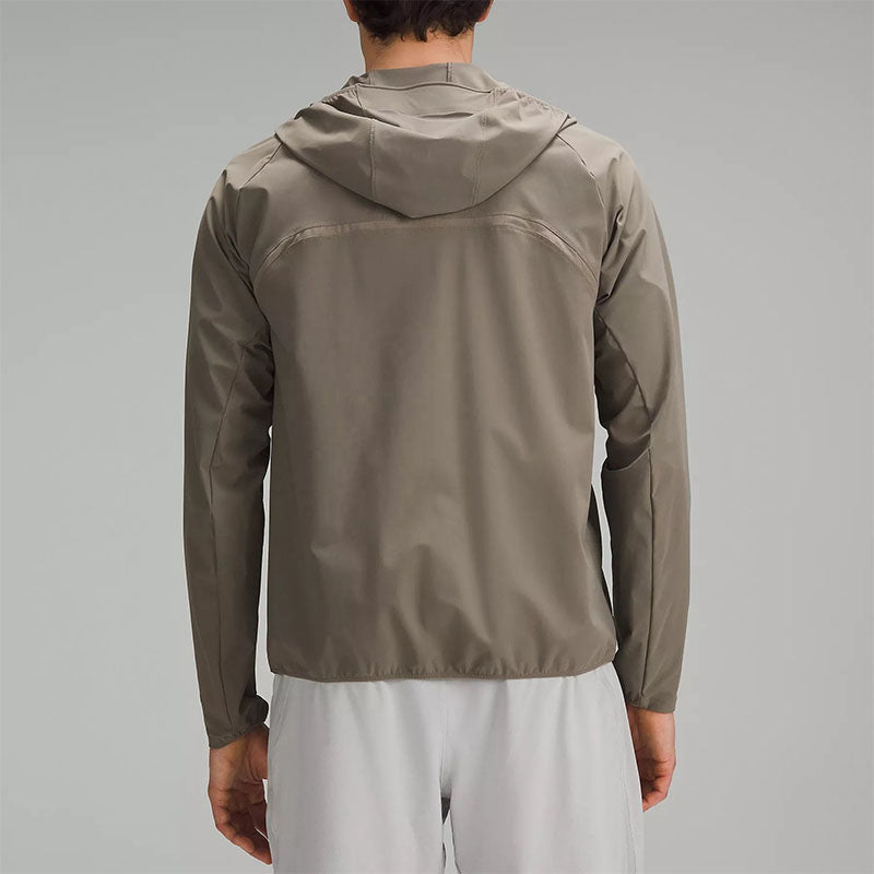 Custom Men's Stretch Waterproof Running Jacket with Hood