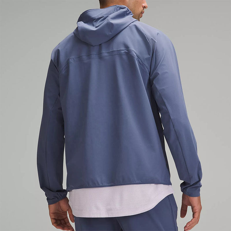 Custom Men's Stretch Waterproof Running Jacket with Hood