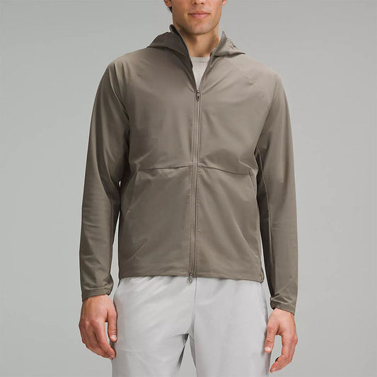 Custom Men's Stretch Waterproof Running Jacket with Hood