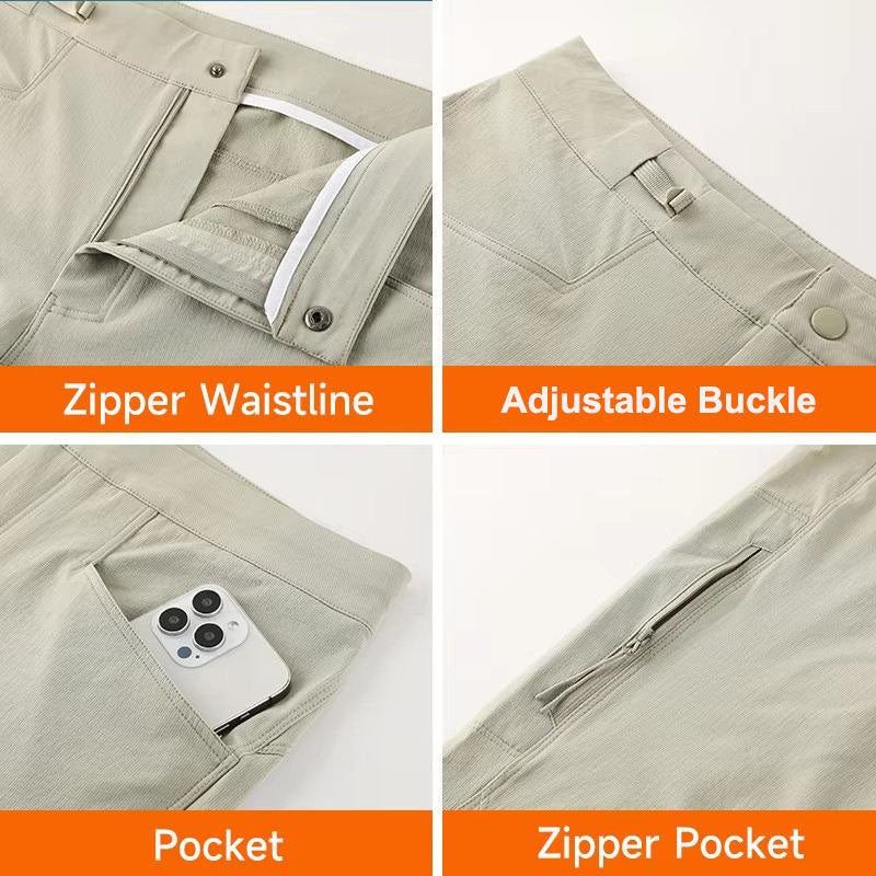 Custom Men’s Waterproof Softshell Running Pants with Zip Pockets