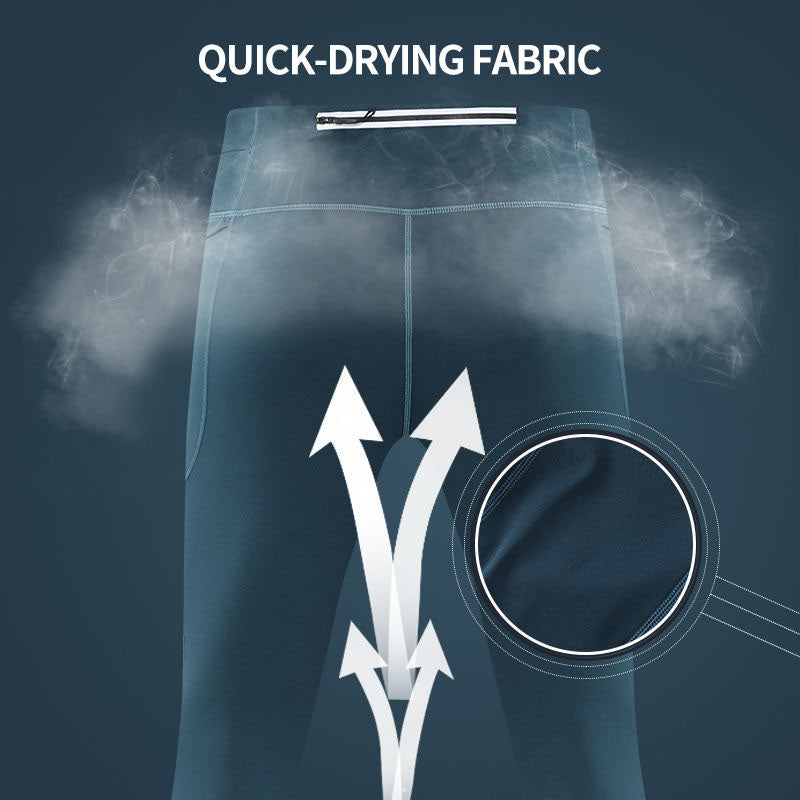 Custom Running Leggings for Men with Reflective Details, OEM Tights