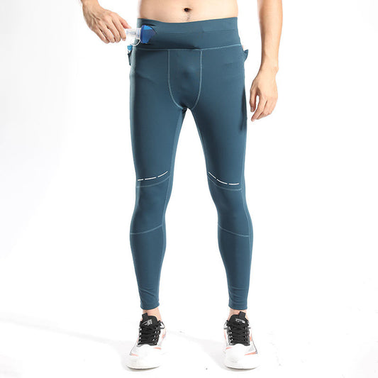 Custom Running Leggings for Men with Reflective Details, OEM Tights
