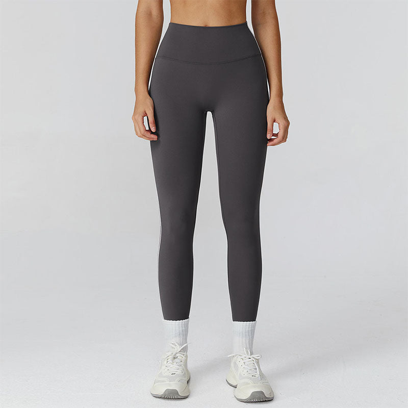 Custom Running Leggings for Women with High Waist and Contrast Piping